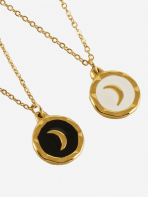 Waxing Moon Pendant Necklace