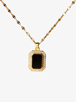 Classic Noir Pendant Necklace