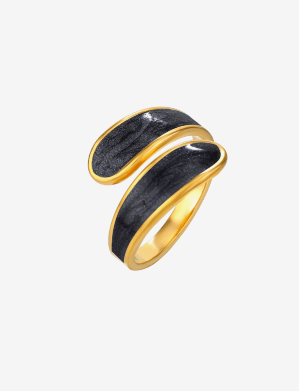 Athena Enamel Adjustable Open Ring