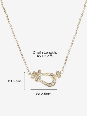 Haute Haus - HORSESHOE BUCKLE PENDANT NECKLACE