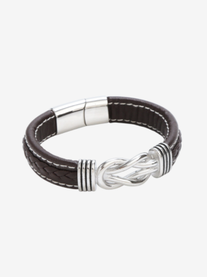 HAUTEHAUS-IKLB (Infinity Knot Leather Bracelet - Brown)